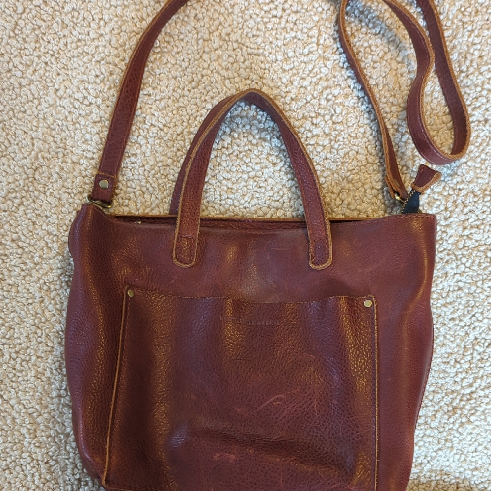 Portland Leather Rich Brown Shoulder Bag